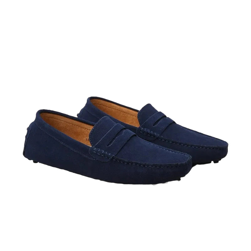 Suede Driver Loafers
